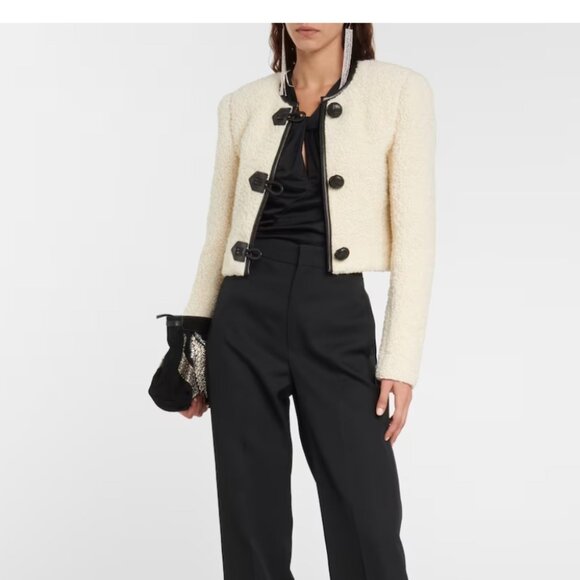 Isabel Marant Gradilia Wool Blend Bouclé Tweed Jacket - Picture 4 of 8